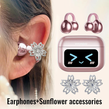 EchoGrip™ M100 ENC Ear Clip Earphones – Style, Sound, and Smart Control