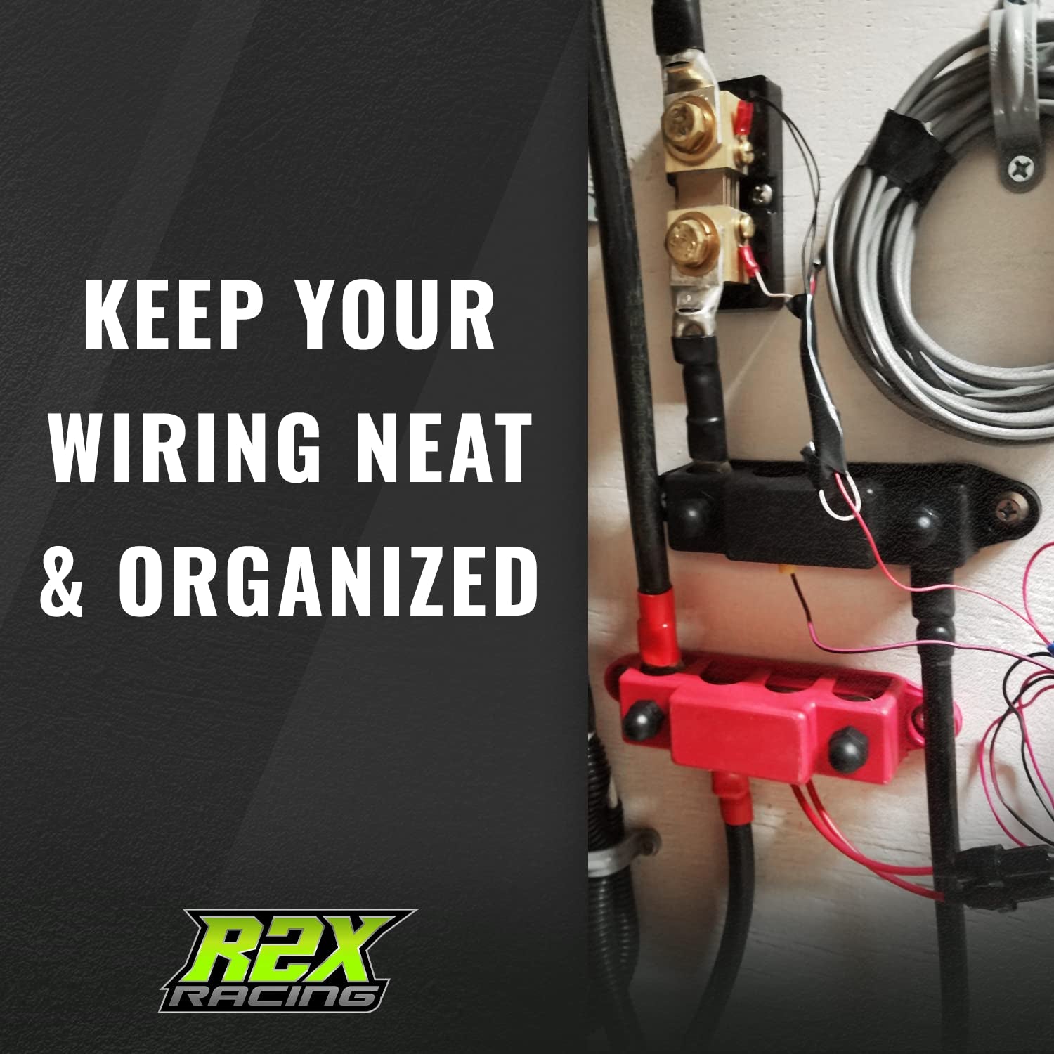 4 Post Power Distribution Block Bus Bar Pair with Cover - Made in the USA - 250 Amp Rating – Marine Bus Bar, Automotive, and Solar Wiring – Battery Terminal Distribution Block - (Set of 2) (3/8”)